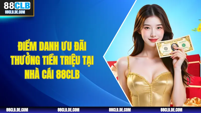 Giao diện bảng khuyến mãi của 88CLB với ưu đãi 100% cho người chơi mới